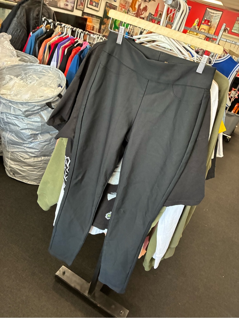 Women's Honeylove Black Stretch Ponte Slim Pants New No Tags 🏷️ SZ Med